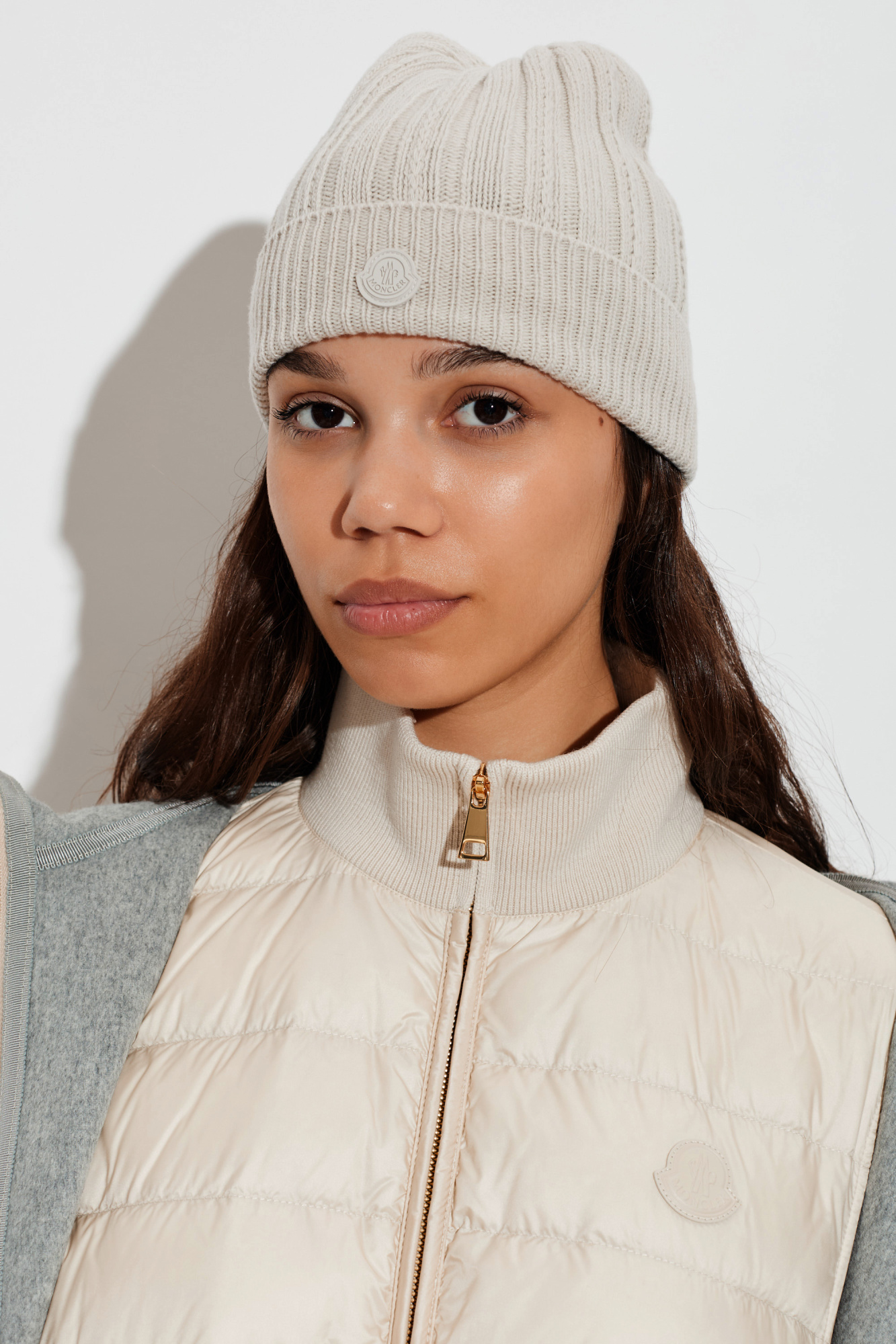 モンクレール ビーニー アイボリー Moncler Wool beanie | Women's | Vitkac